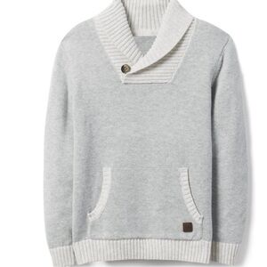 Janie and Jack Gray Shawl Collar Kids Sweater